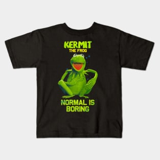 KERMIT NORMAL IS BORING Kids T-Shirt